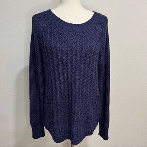 Calvin Klein Jeans Deep Blue Crew Neck Sweater Size L